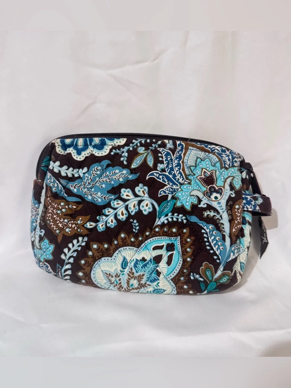 Vintage Vera Bradley Java Blue 4 Bag Travel & Makeup Bag Set Y2K Quilted NWOT